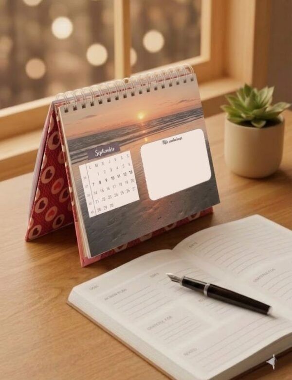 Calendario de Sobremesa (Tamaño A6 / Mes Vista)