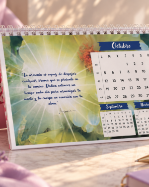 Calendario de Octubre en Armonía Calendario de Sobremesa (Tamaño A5 / Mes Vista)